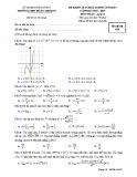 Đề KSCL cuối HK1 môn Toán lớp 12 năm 2018-2019 - THPT Đoàn Thượng - Mã đề 628