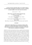 Sử dụng kỹ thuật sinh học phân tử xác định vi khuẩn anammox trong sinh khối của hệ thống làm giàu anammox tại viện nghiên cứu da giầy, bộ công thương