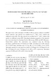 Đánh giá khả năng hấp phụ Fe(III), Cr(VI) của các vật liệu đá ong biến tính