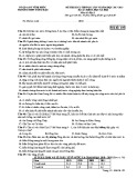 Đề thi KSCL THPT Quốc gia môn Địa lí năm 2017-2018 lần 6 - Sở GD&ĐT Vĩnh Phúc - Mã đề 105