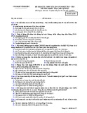 Đề thi KSCL THPT Quốc gia môn Lịch sử năm 2017-2018 lần 6 - Sở GD&ĐT Vĩnh Phúc - Mã đề 107