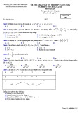 Đề thi KSCL THPT Quốc gia môn Toán năm 2017-2018 lần 2 - THPT Quang Hà - Mã đề 007