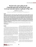 Hệ số di truyền và giá trị giống ước tính về tăng khối lượng, độ dày mỡ lưng, độ dày cơ thăn và tỷ lệ nạc của lợn đực Landrace có nguồn gốc từ Pháp và Mỹ