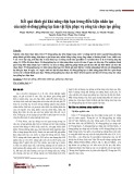 Kết quả đánh giá khả năng chịu hạn trong điều kiện nhân tạo của một số dòng/giống lạc làm vật liệu phục vụ công tác chọn tạo giống