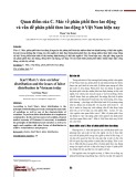 Quan điểm của C. Mác về phân phối theo lao động và vấn đề phân phối theo lao động ở Việt Nam hiện nay