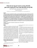 Phân tích đa dạng di truyền các dòng đột biến phát sinh từ giống lúa Tám Xuân Đài bằng chỉ thị SSR