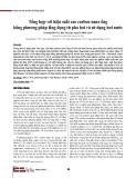 Tổng hợp với hiệu suất cao carbon nano ống bằng phương pháp lắng đọng từ pha hơi và sử dụng hơi nước