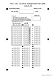 Đề kiểm tra HK1 môn Hóa học lớp 12 năm 2018-2019 - THPT Nguyễn Trãi, Hà Nội - Mã đề 178