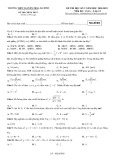 Đề kiểm tra HK1 môn Toán lớp 12 năm 2018-2019 - THPT Nguyễn Trãi - Mã đề 003