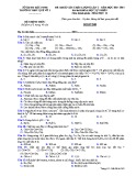 Đề KSCL môn Hóa học lớp 11 năm 2017-2018 lần 2 - THPT Quế Võ 1 - Mã đề 240