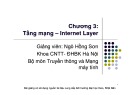 Bài giảng Mạng máy tính - Chương 3: Tầng mạng – Internet Layer