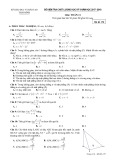 Đề thi học kì 2 môn Toán 11 năm 2017-2018 có đáp án - Sở GD&ĐT Thái Bình