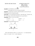 Đề thi học kì 2 môn Vật lí 7 năm 2017-2018 có đáp án - Trường THCS Hòa Thanh