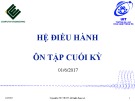 Bài giảng Hệ điều hành: Ôn tập - ThS. Phan Đình Duy