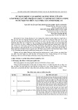 Sử dụng động vật không xương sống cỡ lớn làm sinh vật chỉ thị quan trắc và đánh giá chất lượng nước một số thủy vực phía tây tỉnh Nghệ An