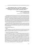 Thí nghiệm kỹ thuật làm phân compost cho trồng ngô trên đất dốc của người Raglay, Vườn Quốc gia núi Chúa, tỉnh Ninh Thuận