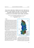 Ứng dụng phương trình mất đất phổ dụng (USLE) và hệ thông tin địa lý (GIS) đánh giá xói mòn tiềm năng đất Tây Nguyên và đề xuất giải pháp giảm thiểu xói mòn