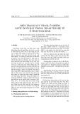 Hiện trạng suy thoái, ô nhiễm nước dưới đất trong trầm tích đệ tứ ở tỉnh Thái Bình