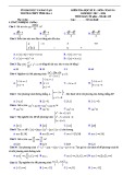 Đề thi học kì 2 môn Toán 10 năm 2017-2018 có đáp án - Trường THPT Tĩnh Gia 4 - Mã đề 249