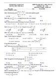 Đề thi học kì 2 môn Toán 10 năm 2017-2018 có đáp án - Trường THPT Tĩnh Gia 4 - Mã đề 215