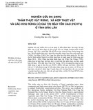 Nghiên cứu đa dạng thảm thực vật rừng, xã hợp thực vật và các khu rừng có giá trị bảo tồn cao (HCVFs) ở tỉnh Đắk Lắk