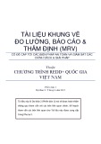 Tài liệu khung về đo lường, báo cáo và thẩm định (MRV)