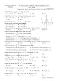 Đề thi học kì 1 môn Toán 12 năm 2017-2018 có đáp án - Sở GD&ĐT Thái Bình - Mã đề 101