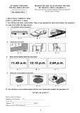 Đề thi học kì 1 môn Tiếng Anh 11 năm 2017-2018 có đáp án - Trường THPT Liễn Sơn