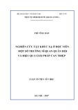 Luận án Tiến sĩ y học: Nghiên cứu tật khúc xạ ở học viên một số trường sĩ quan quân đội và hiệu quả giải pháp can thiệp