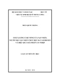 Luận án Tiến sĩ y học: Chất lượng cuộc sống của nạn nhân, người nhà nạn nhân chất độc da cam dioxin và hiệu quả giải pháp can thiệp