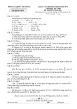 Đề thi chọn học sinh giỏi môn Hóa học 8 năm 2017-2018 - Phòng GD&ĐT Tam Dương