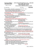 Đề thi thử THPT Quốc gia môn Lịch sử năm 2019 lần 1 - Sở GD&ĐT Nghệ An - Mã đề 316
