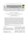 Associations of single nucleotide polymorphism rs17782313 in melanocortin 4 receptor gene with anthropometric indices in normal and obesity primary school children in Hanoi