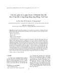 Cấu trúc quần xã ve giáp (Acari: Oribatida) thay đổi theo 4 loại đất ở vùng đồng bằng sông Hồng, Việt Nam