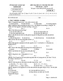 Đề kiểm tra HK1 môn Hoá học lớp 10 năm 2018-2019 - Sở GD&ĐT Quảng Nam - Mã đề 305