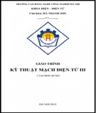 Giáo trình Kỹ thuật mạch điện tử 3 - Hà Thanh Sơn (Chủ biên)