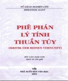 Lý tính thuần túy và các phê phán (Kritik der reinen Vernunft): Phần 1