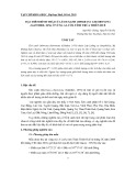 Đặc điểm hình thái của ếch xanh Odorrana Chloronota (Günther, 1876) ở vùng A Lưới, tỉnh Thừa Thiên Huế