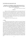 Ảnh hưởng của thời điểm và phương pháp bón đạm, lân và kali đến năng suất cà phê vối kinh doanh tại xã Quảng Hiệp, huyện Cưmnga tỉnh Đăk Lăk