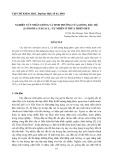 Nghiên cứu nhân giống và sinh trưởng của giống dầu mè (Jatropha Curcas L.) tự nhiên ở Thừa Thiên Huế