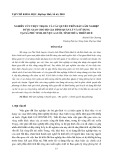 Nghiên cứu thực trạng và các quyền trên đất lâm nghiệp được giao cho hộ gia đình quản lý và sử dụng tại xã Phú Vinh, huyện A Lưới, tỉnh Thừa Thiên Huế