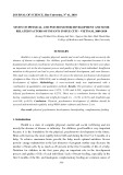 Study on physical and psychomotor development and some related factors of infants in Hue City - Vietnam, 2009-2010