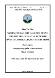 Tóm tắt Luận án Tiến sĩ Dược học: Nghiên cứu bào chế Nano nhũ tương nhỏ mắt Diclofenac và bước đầu đánh giá sinh khả dụng của chế phẩm