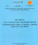 Bình đẳng giới và phòng, chống bạo lực gia đình - Hệ thống các văn bản quy định hiện hành liên quan: Phần 1