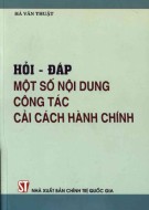 Công tác cải cách hành chính - Một số nội dung hỏi và đáp: Phần 2