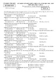 Đề khảo sát kiến thức THPT môn Hóa học 12 năm 2019 lần 1 - Sở GD&ĐT Vĩnh Phúc - Mã đề 418