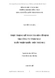 Chuyên đề: Thực trạng kế toán tài sản cố định tại công ty TNHH May xuất nhập khẩu Đức Thành