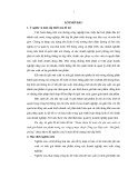 Tóm tắt Luận văn Thạc sĩ Kế toán: Hoàn thiện kế toán chi phí sản xuất và tính giá thành sản phẩm trong các công ty may thuộc Tổng cục Hậu cần – Bộ Quốc phòng