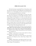 Tóm tắt Luận văn Thạc sĩ Kế toán: Hoàn thiện kế toán chi phí, doanh thu và kết quả kinh doanh dịch vụ viễn thông tại các đơn vị thuộc Công ty Thông tin Viễn thông Điện lực