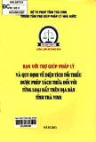 Quy định về diện tích tối thiểu được phép tách thửa đối với từng loại đất trên địa bàn tỉnh Trà Vinh - Bạn với trợ giúp pháp lý